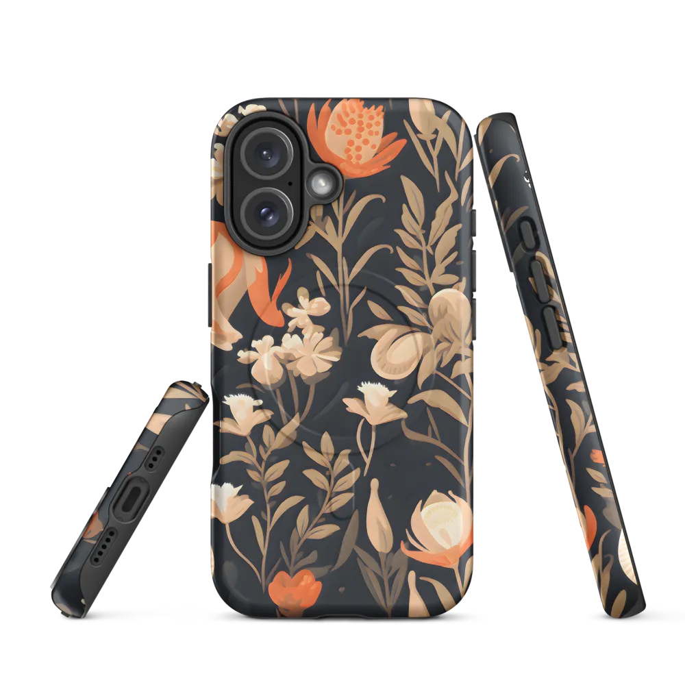 Floral Harmony: A Dance in the Dark