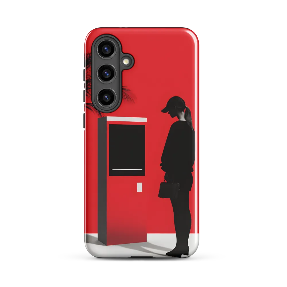 Contemplation in Red | Phone Case |  S24 Plus | Tough Case | Glossy