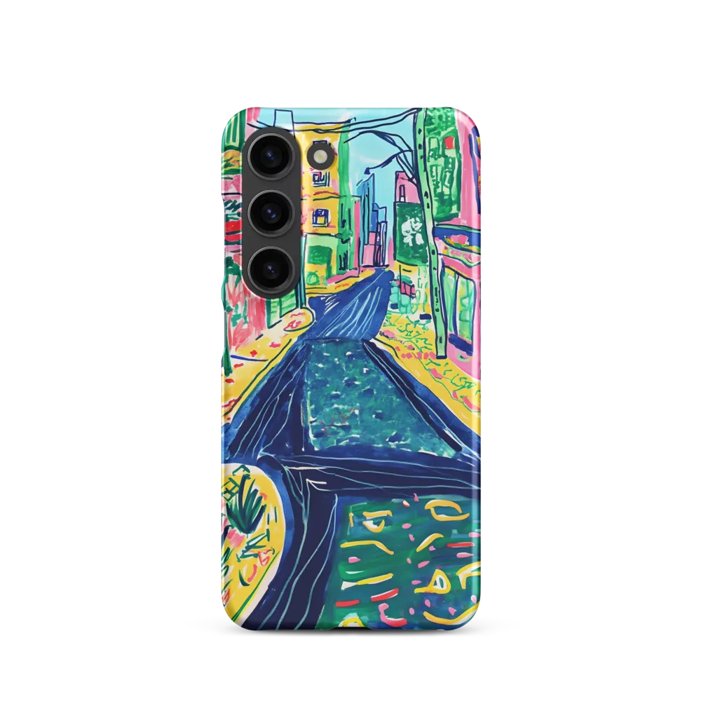 Dreamy Street in Vibrant Hues