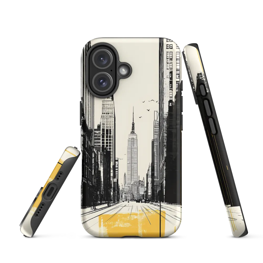 Urban Serenity: Empire State Reflection | Phone Case