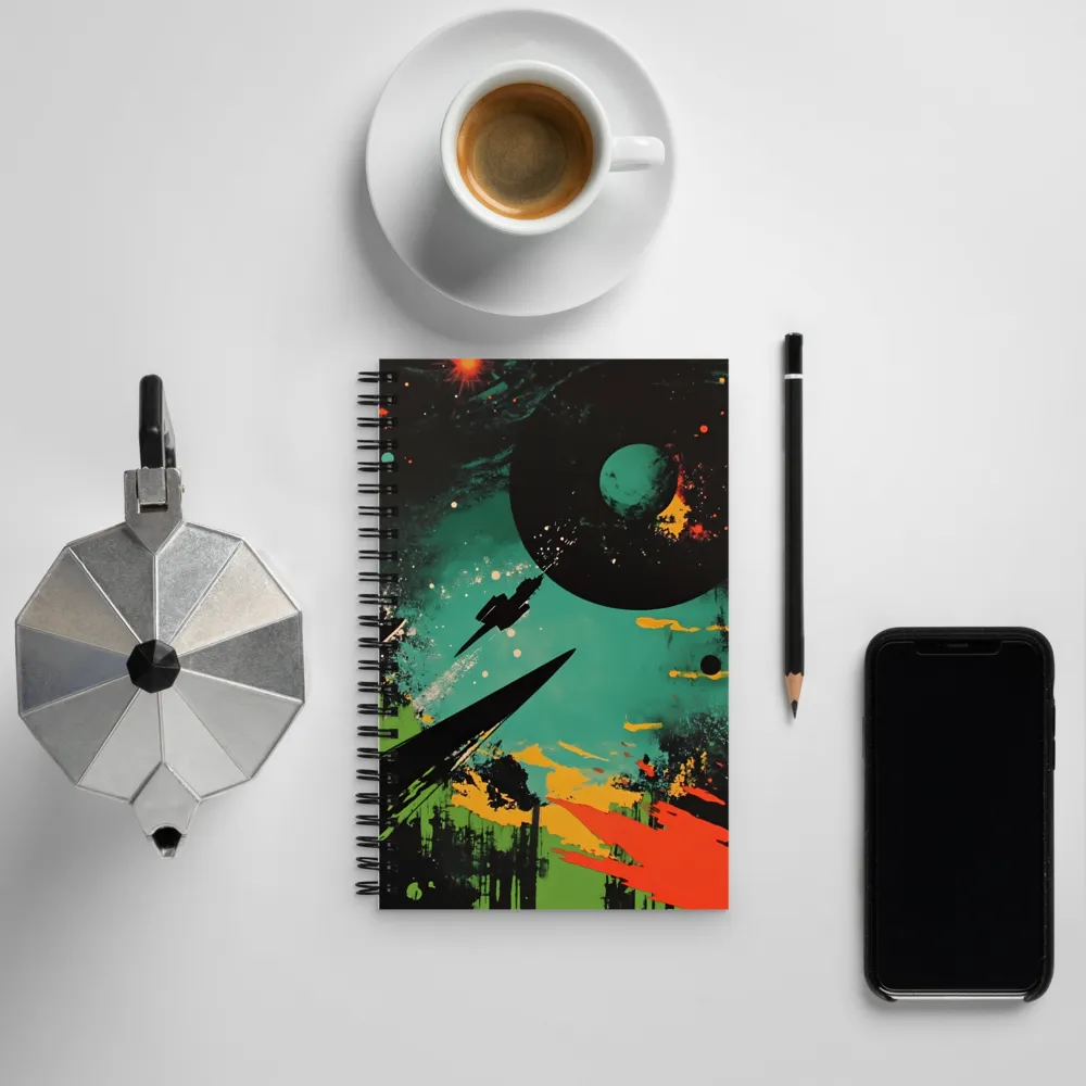 Journey Through the Cosmic Canvas | Spiral Notebook