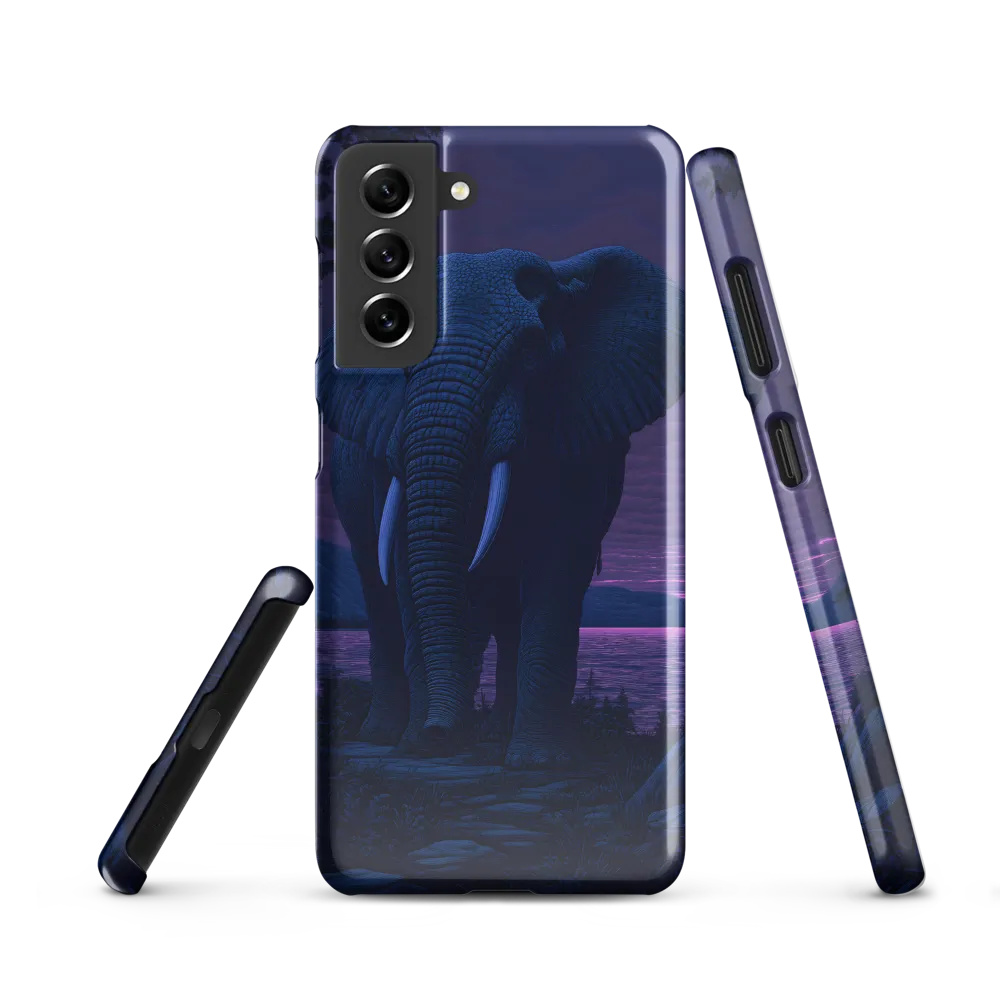 Engraved Elephant at Dusk
