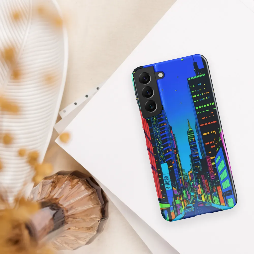 Neon Dreamscape: A Futuristic City at Dusk