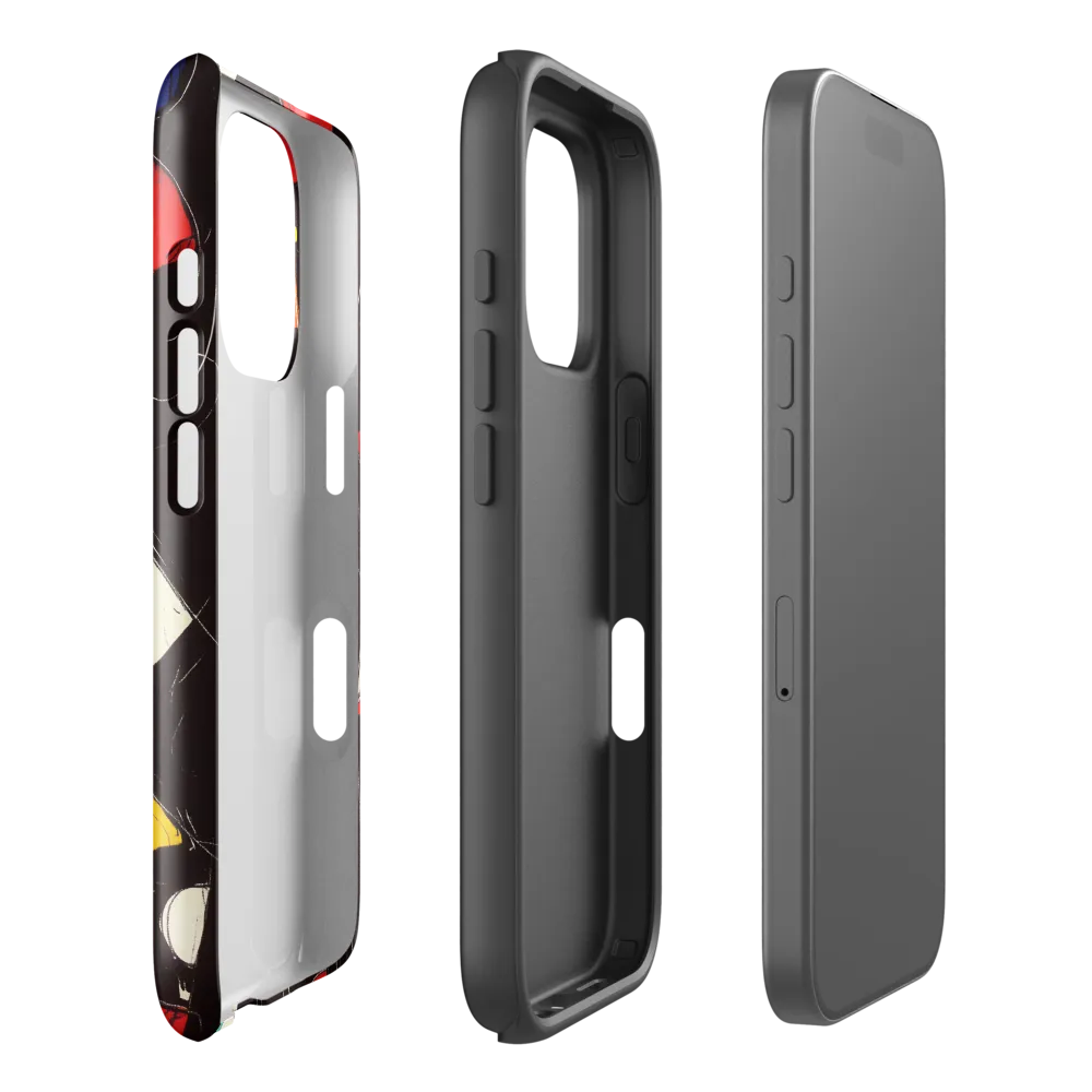 Vibrant Geometric Symphony | Phone Case |  16 Pro | Tough Case | Glossy