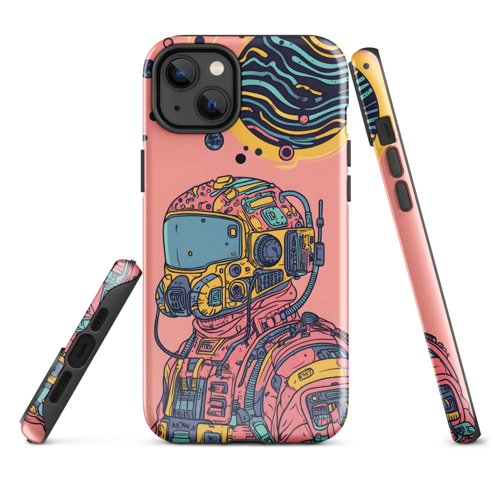 Exploration Beyond: A Digital Astronaut | Phone Case |  14 Plus | Tough Case | Glossy