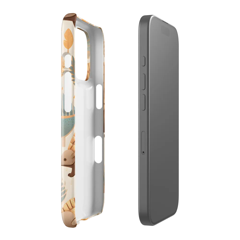 Pangolins in a Whimsical Habitat | Phone Case |  16 Pro | Snap Case | Glossy