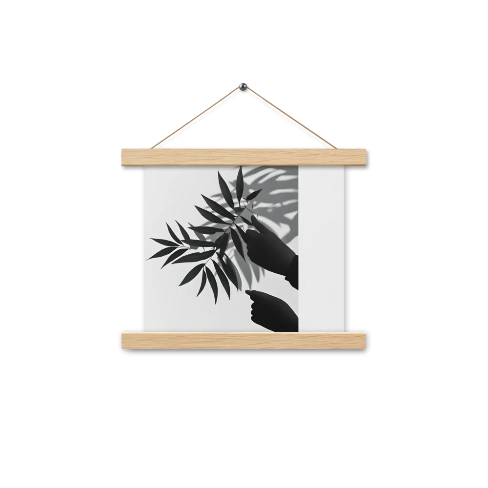 Whispers of Nature | Poster With Oak Wood Hanger | 10″×10″
