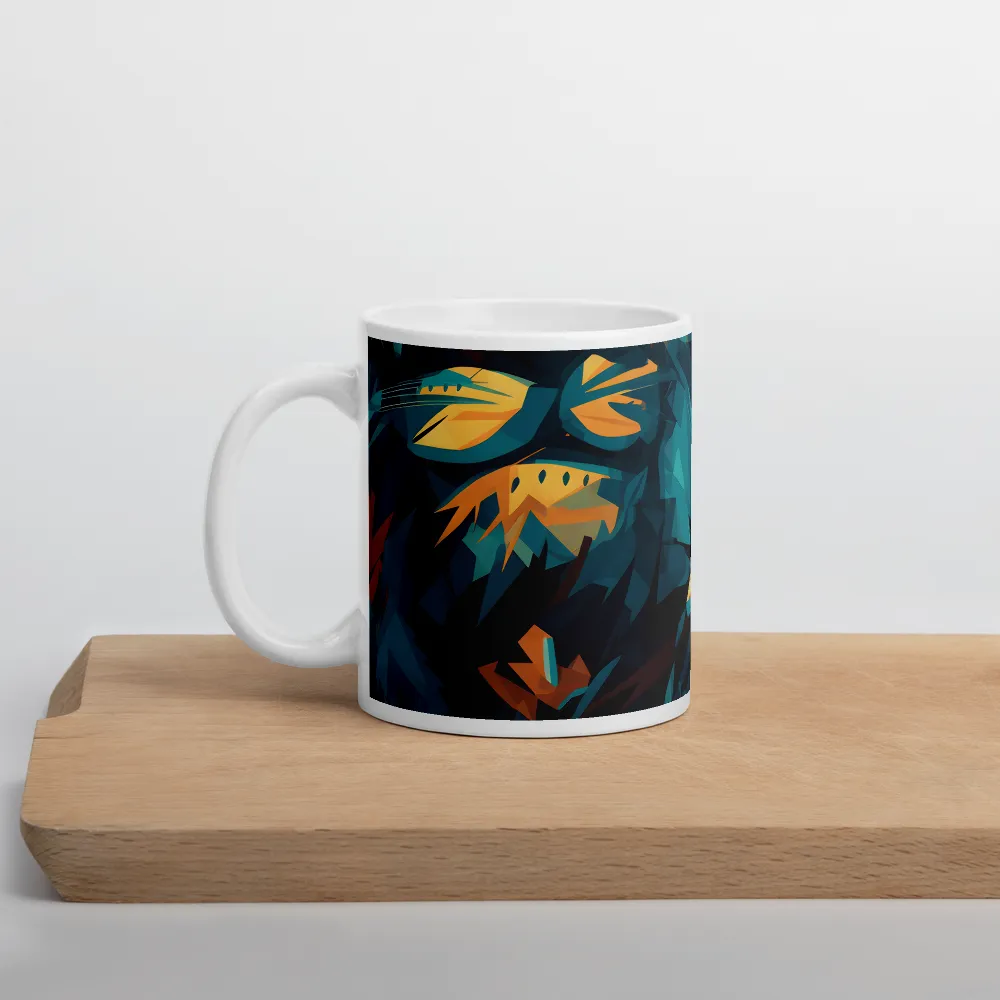 Wild Fusion: The Abstract Wolf | Mugs | Multiple Sizes & Colors