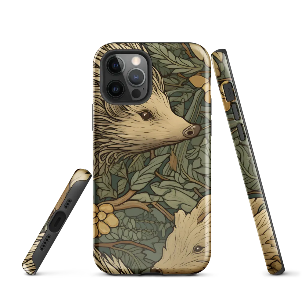 Whimsical Hedgehog Garden | Phone Case |  12 Pro | Tough Case | Glossy
