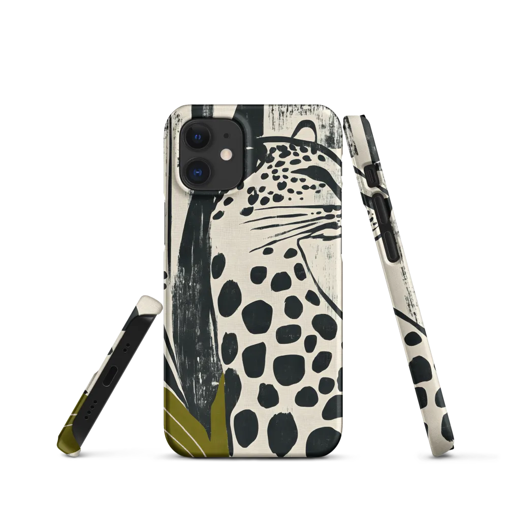 Leopard in Silhouette: A Modern Appeal | Phone Case |  12 Mini | Snap Case | Matte