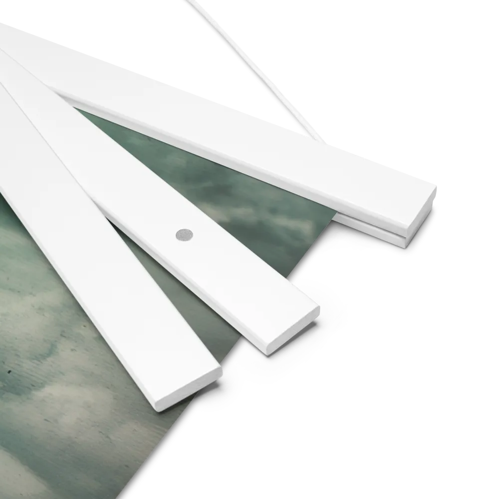 Ethereal Reflections: Identity in a Fragmented World | Poster With White Wood Hanger | 18″×18″