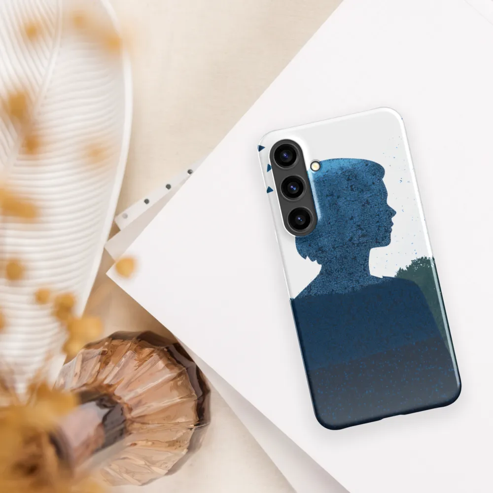 Blue Contemplation | Phone Case |  S24 Plus | Snap Case | Glossy