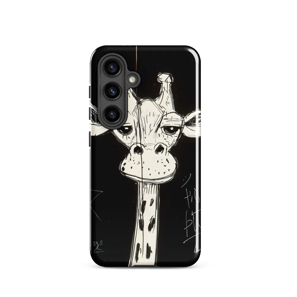 Whimsical Giraffe in Ink
