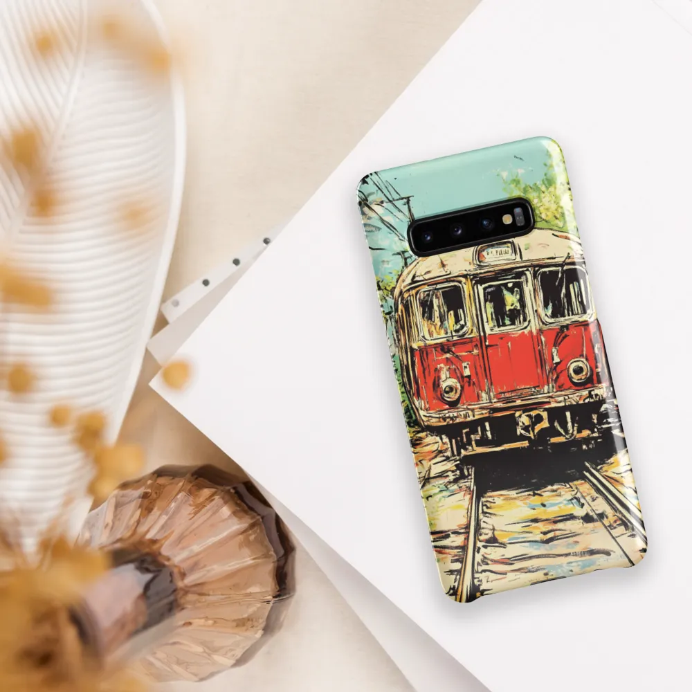 Echoes of Transit: A Train's Journey | Phone Case |  S10 Plus | Snap Case | Glossy