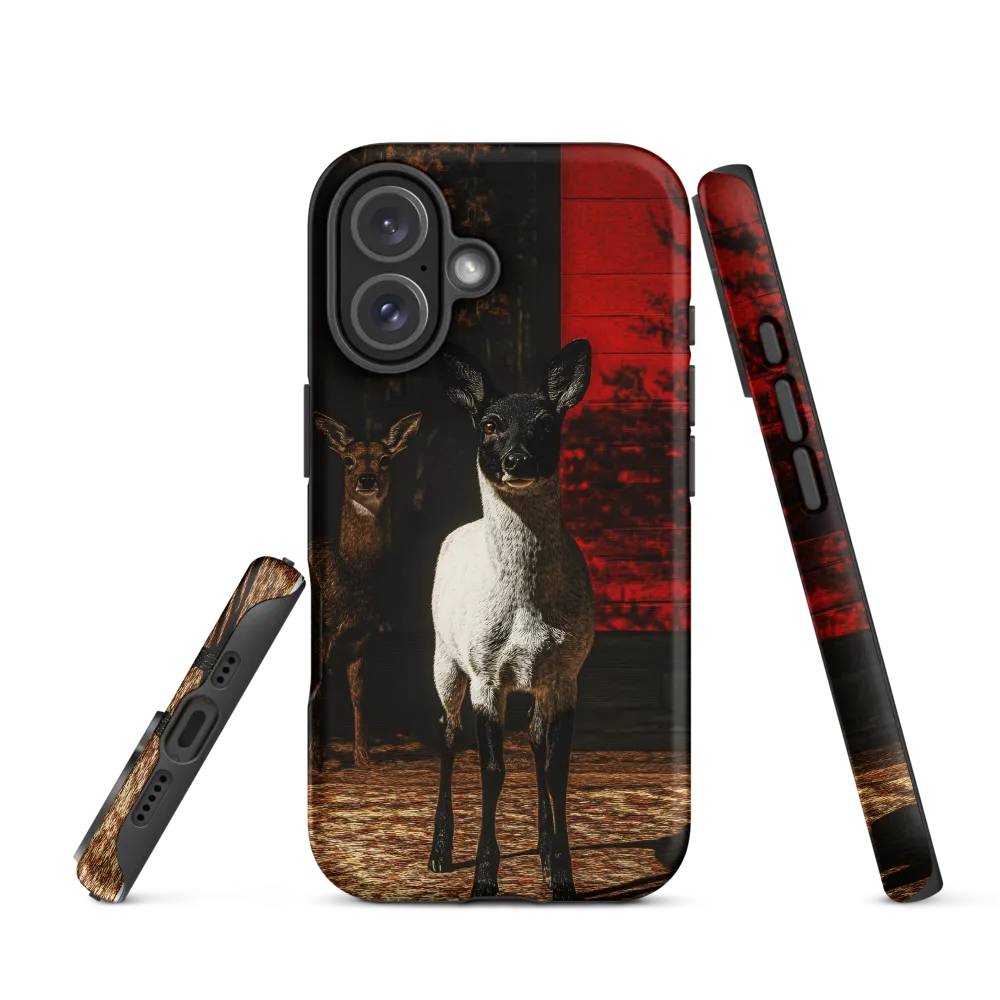 Reflections of Nature: A Deer Encounter | Phone Case