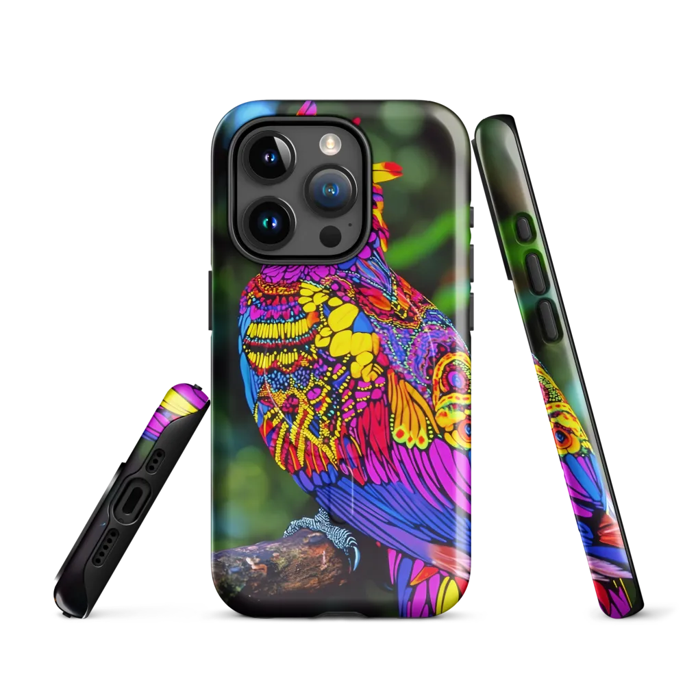 Vibrant Psychedelic Parrot
