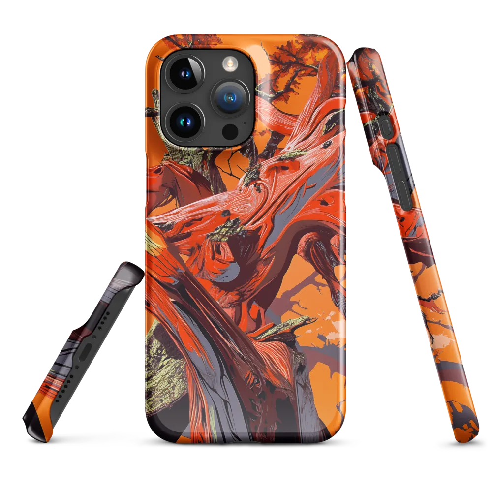 Life in Motion: An Abstract Tree | Phone Case |  15 Pro Max | Snap Case | Glossy