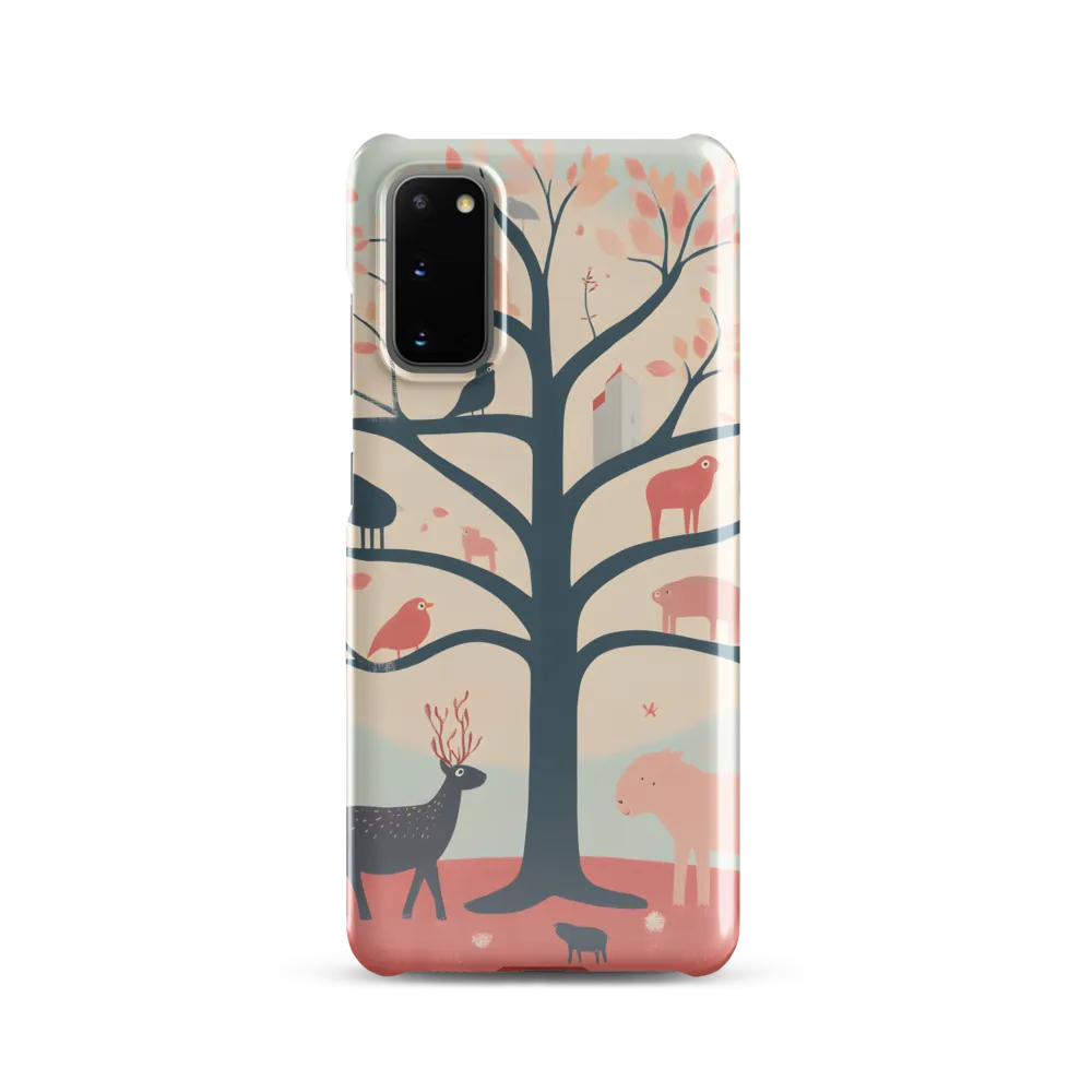 Whimsical Tree with Playful Creatures