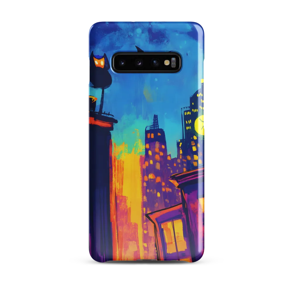 Urban Twilight: The Watchful Owl | Phone Case |  S10 Plus | Snap Case | Glossy