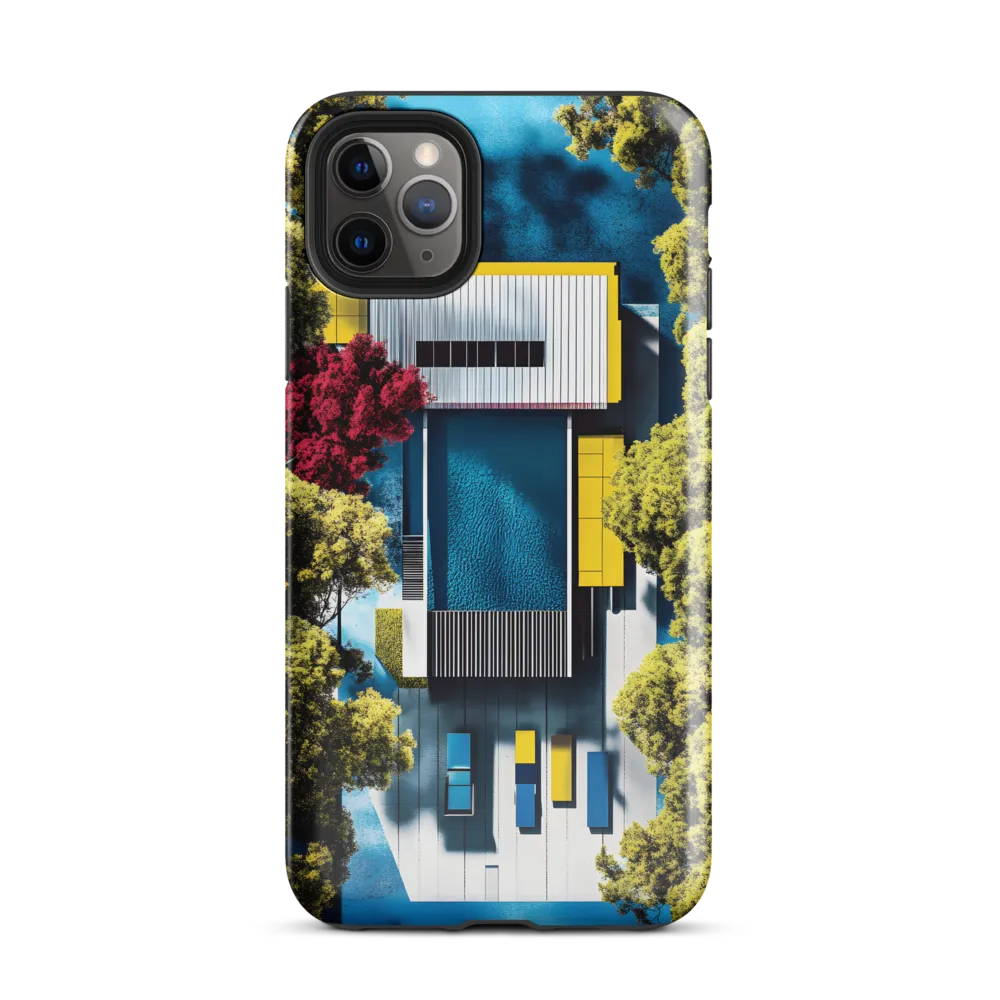 Aerial Harmony: Modernist Serenity | Phone Case |  11 Pro Max | Tough Case | Glossy