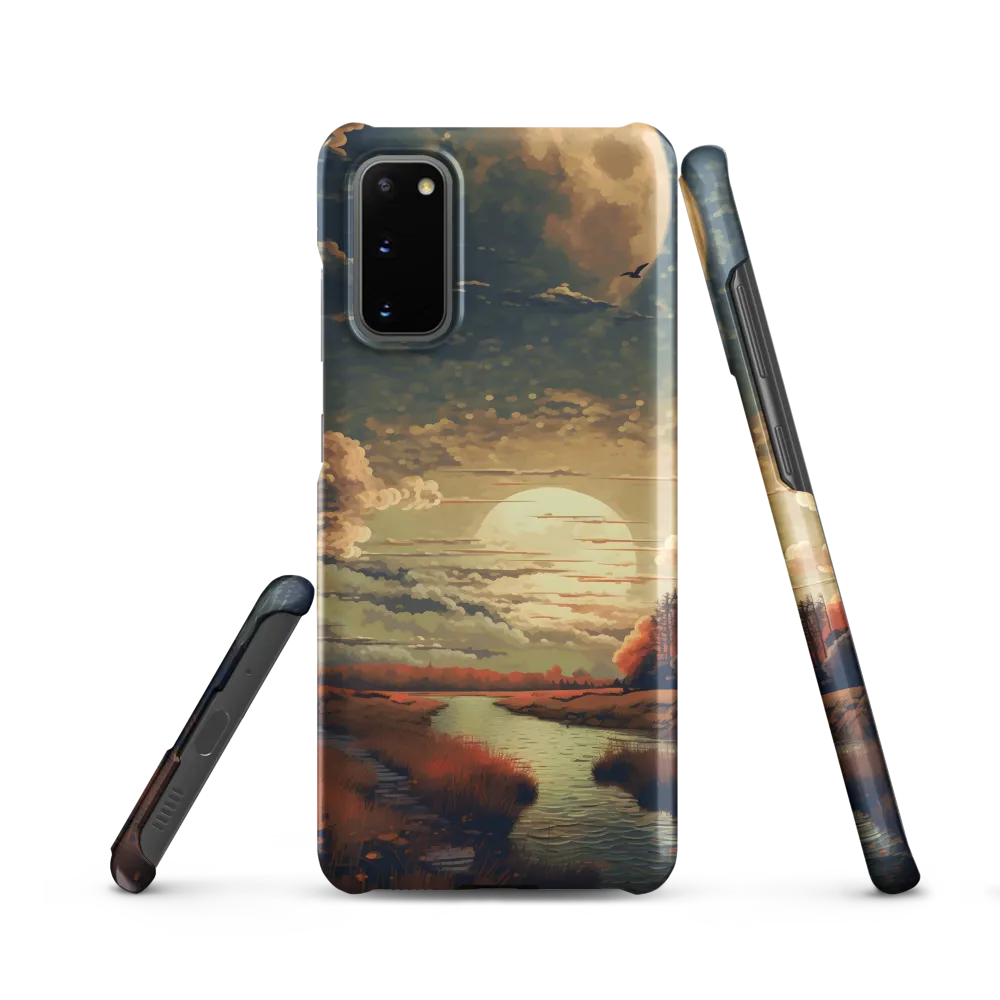 Whispers of Dusk: A Tranquil River Landscape