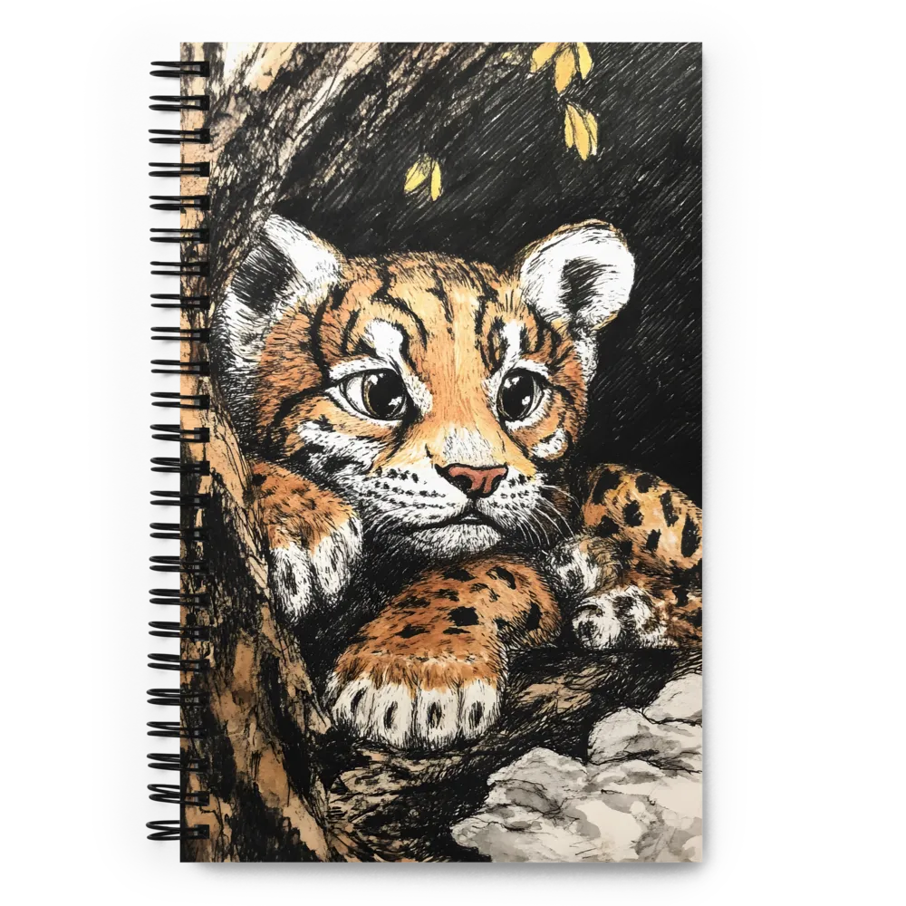 Curious Cub in the Canopy | Spiral Notebook