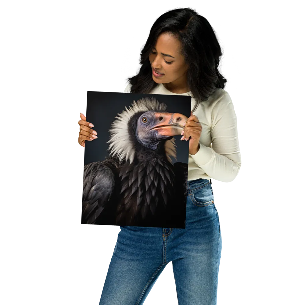 Majestic Vulture Portrait | Metal Print | 11″×14″