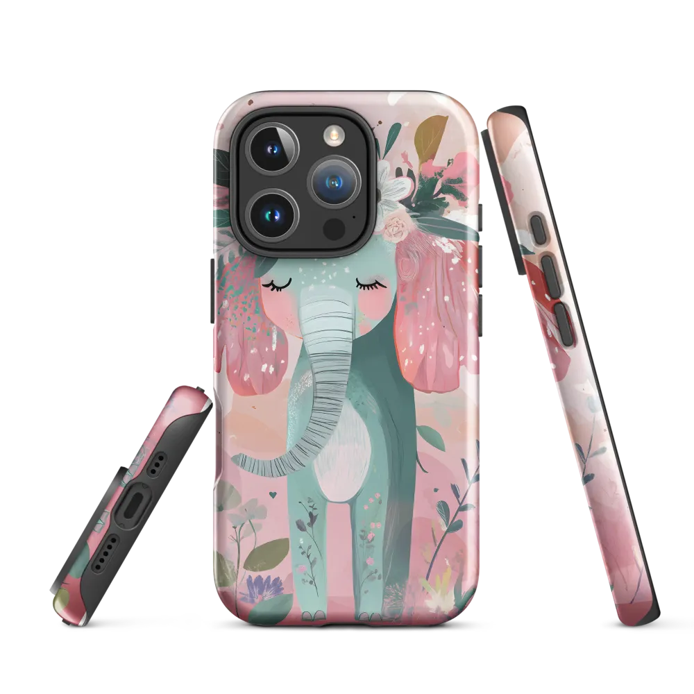 Whimsical Elephant in Bloom