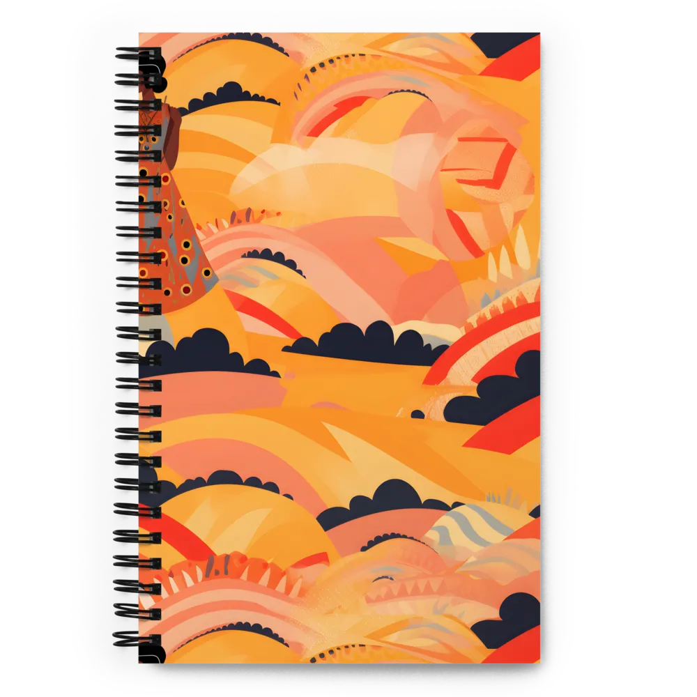 Whispers of the Abstract Horizon | Spiral Notebook