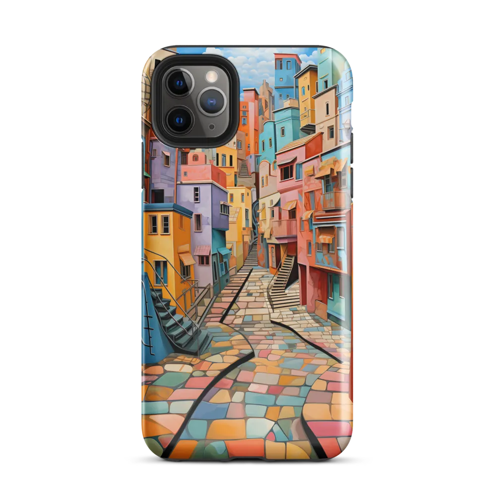 Vibrant Cityscape: A Kaleidoscope of Colors | Phone Case |  11 Pro Max | Tough Case | Glossy