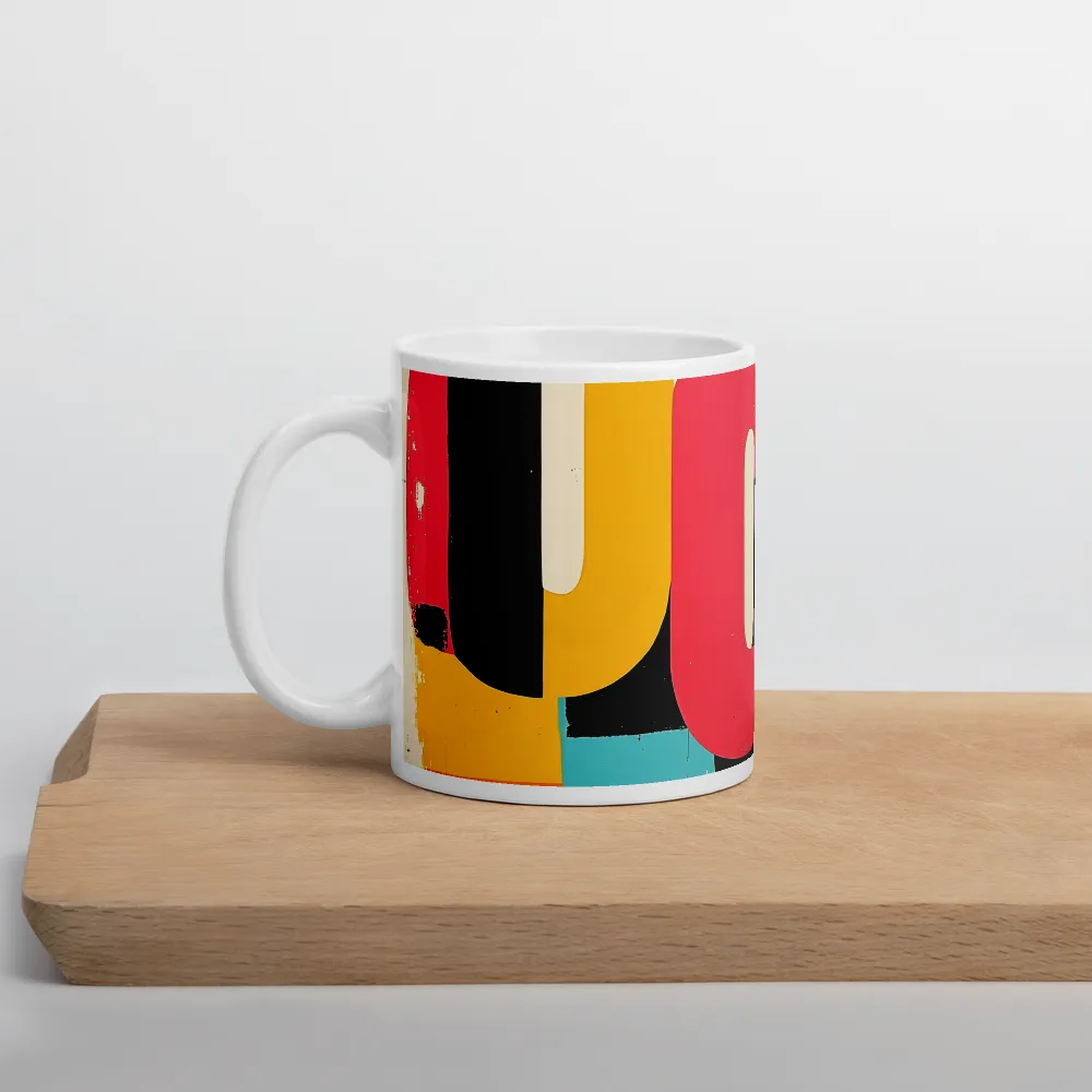 Colorful Curves: Numbers in Harmony | Mug with White inside | 11 oz