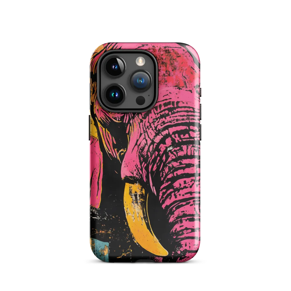 Bold Encounter: The Vibrant Elephant | Phone Case |  15 Pro | Tough Case | Glossy