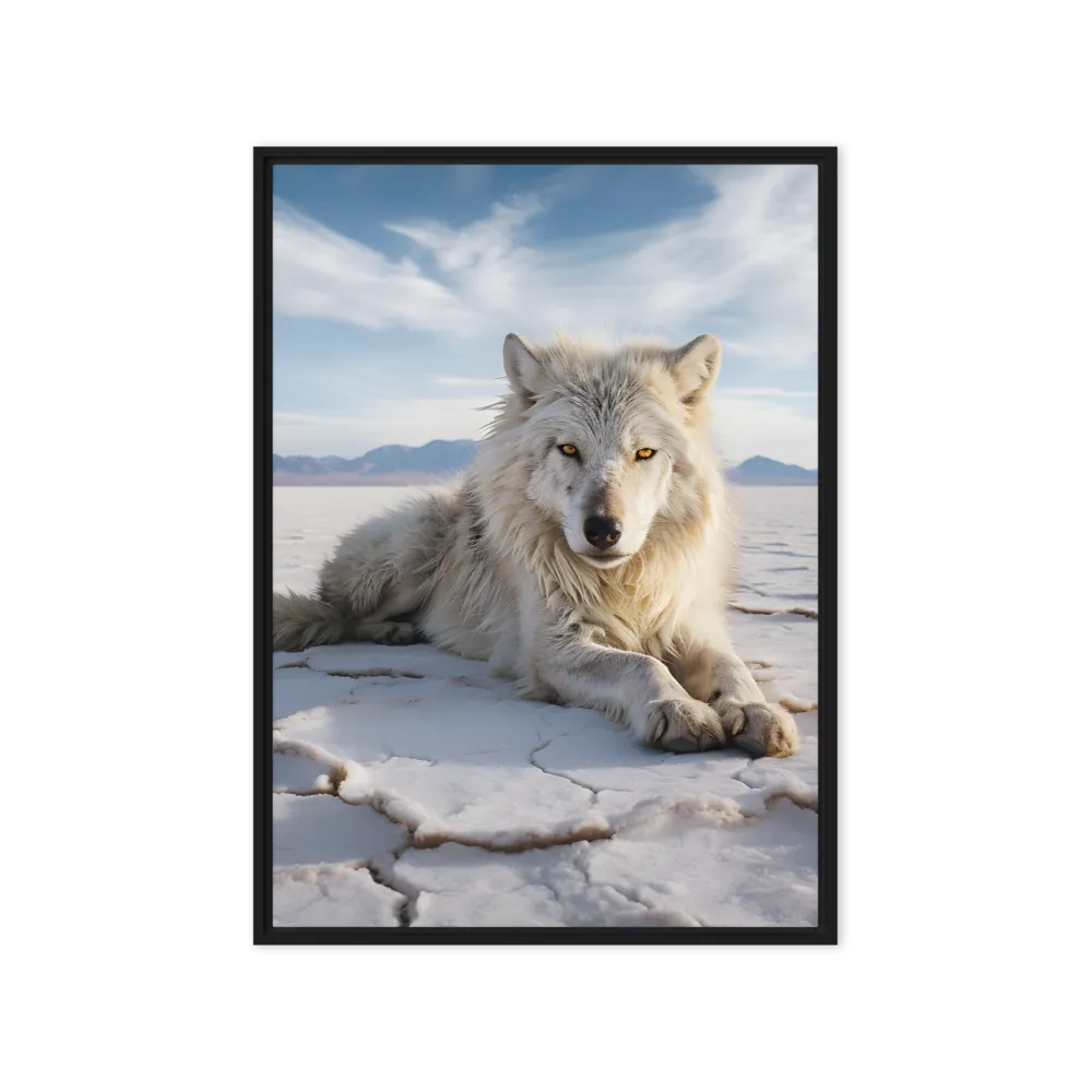 Guardian of the Salt Flats | Canvas with Black Frame | 20″×28″