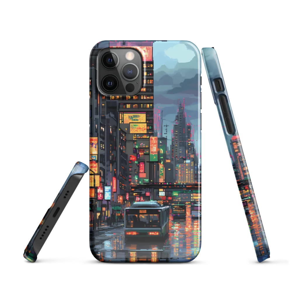 Neon Dreams: A Pixelated Urban Night