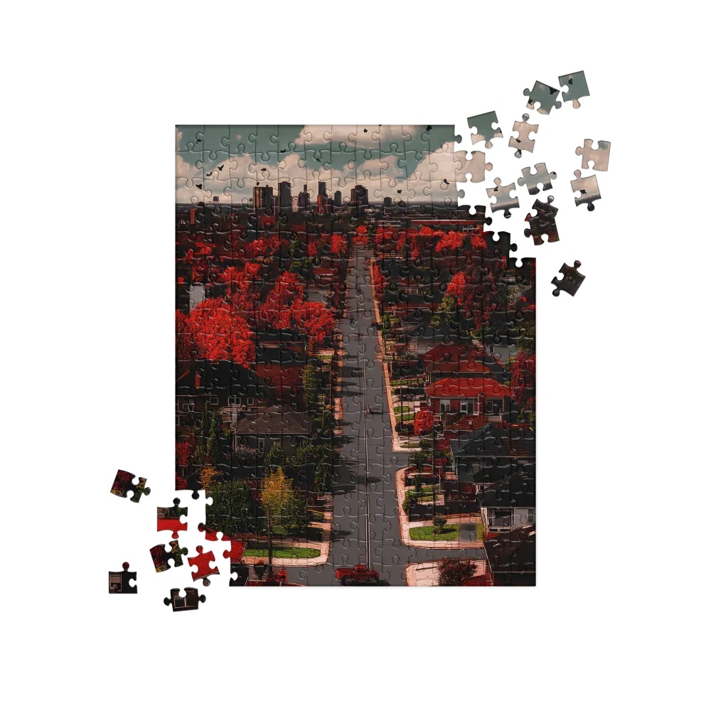 Urban Serenade: A Dusk Reflection | Jigsaw Puzzle | 252 pieces