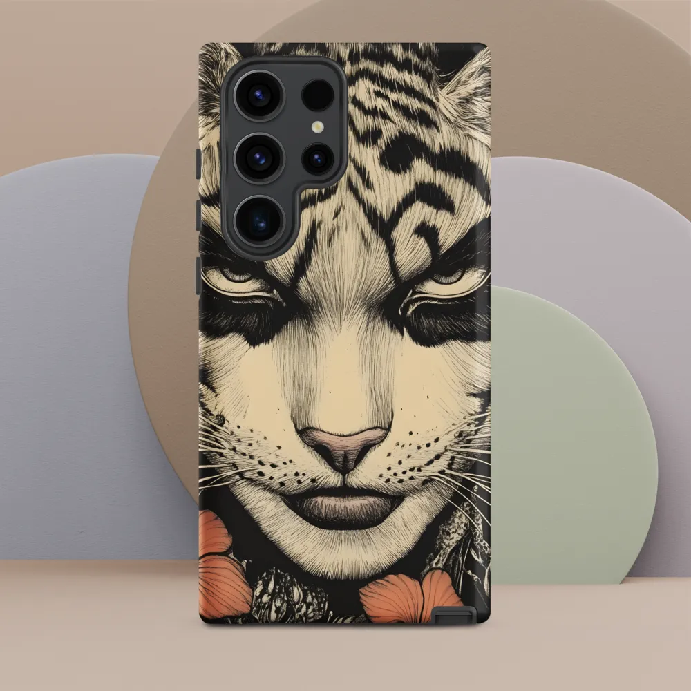 Feline Majesty: The Human-Leopard Connection | Phone Case |  S23 Ultra | Tough Case | Matte