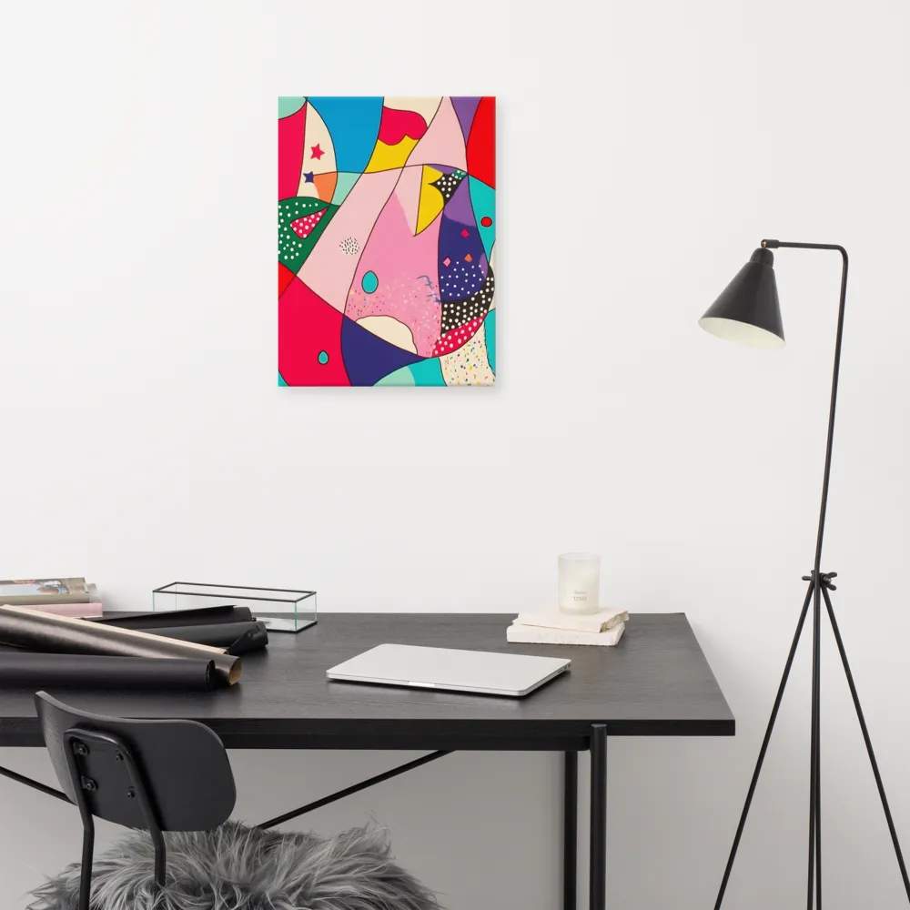 Playful Geometry in Color | Canvas | 18″×24″