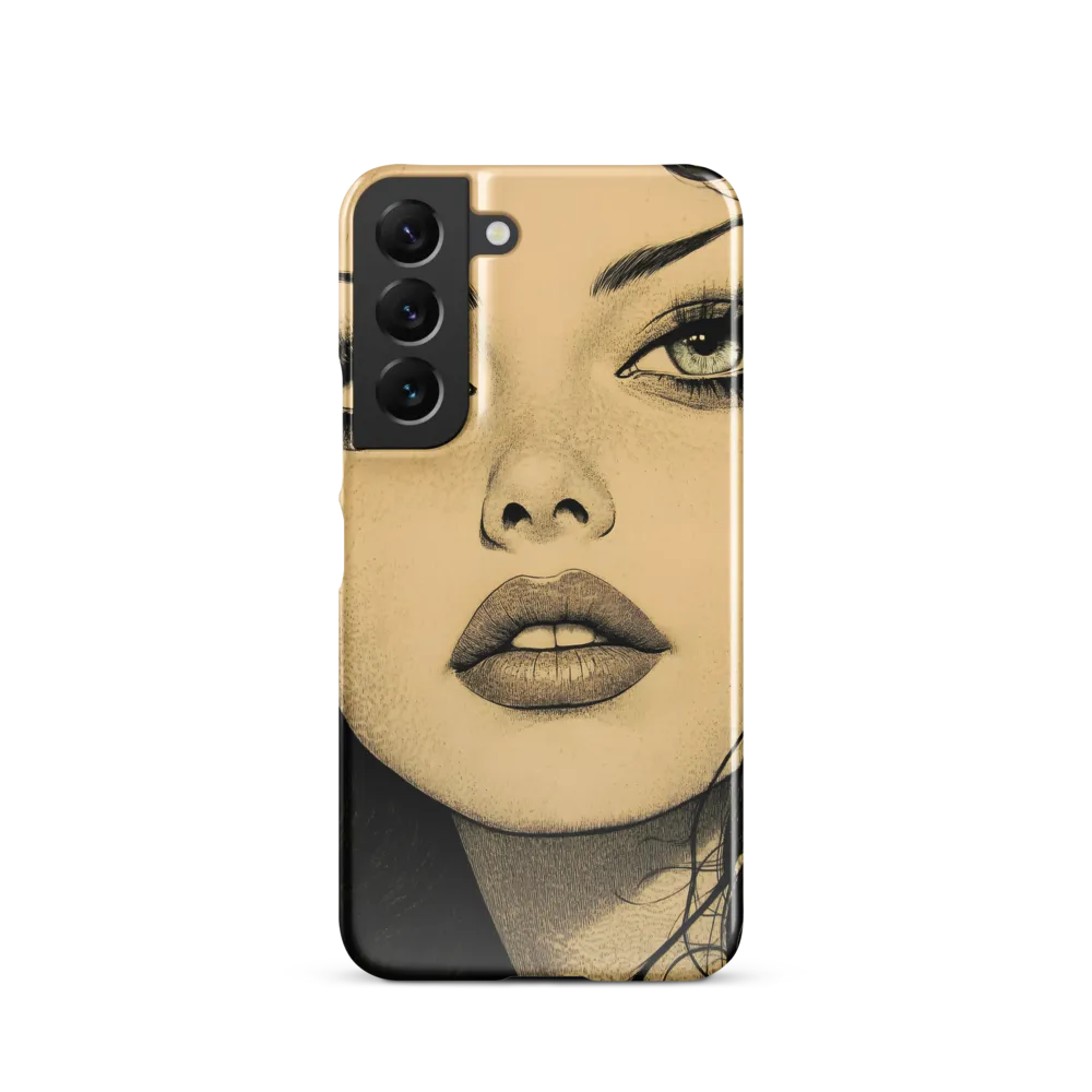 Enigmatic Gaze | Phone Case |  S22 | Snap Case | Glossy