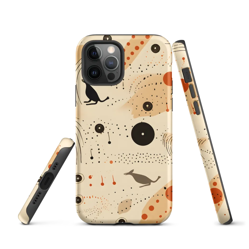 Playful Patterns in Earth Tones | Phone Case |  12 Pro | Tough Case | Matte