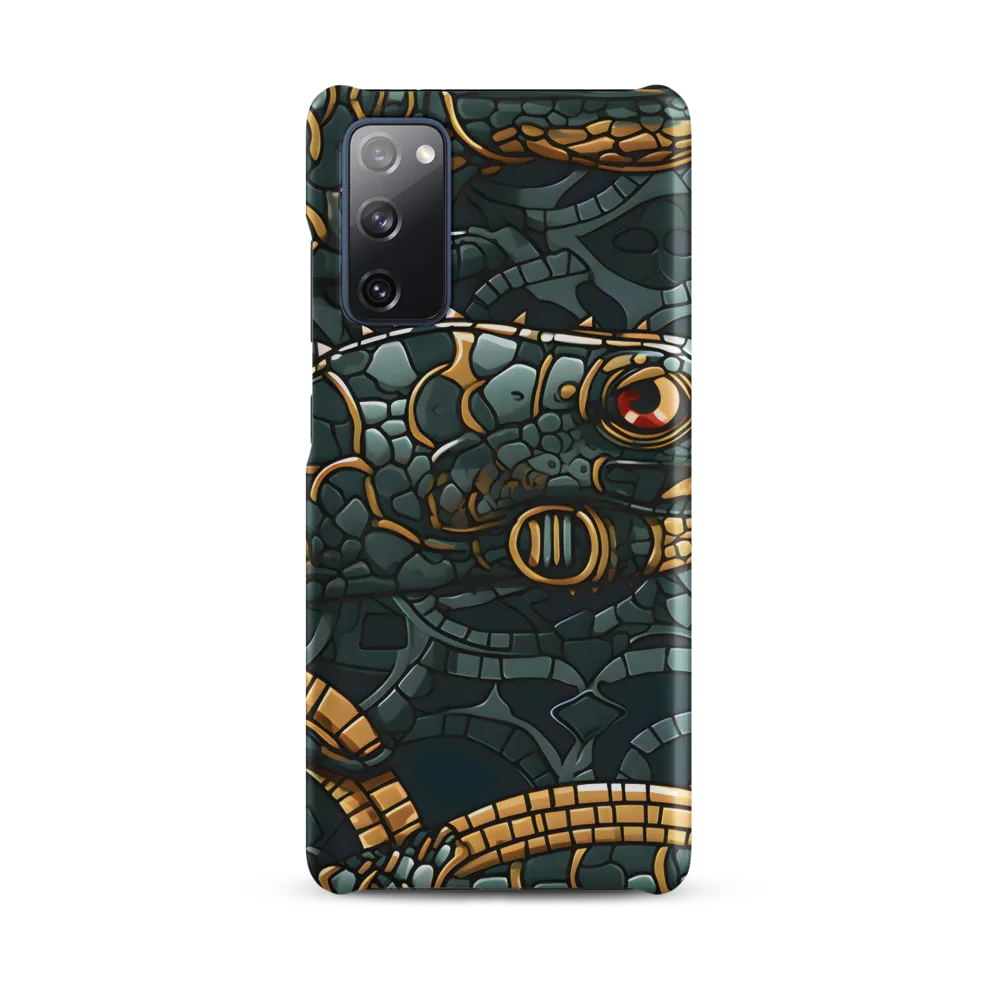 Reptilian Elegance: A Digital Art Nouveau Tapestry | Phone Case |  S20 FE | Snap Case | Matte