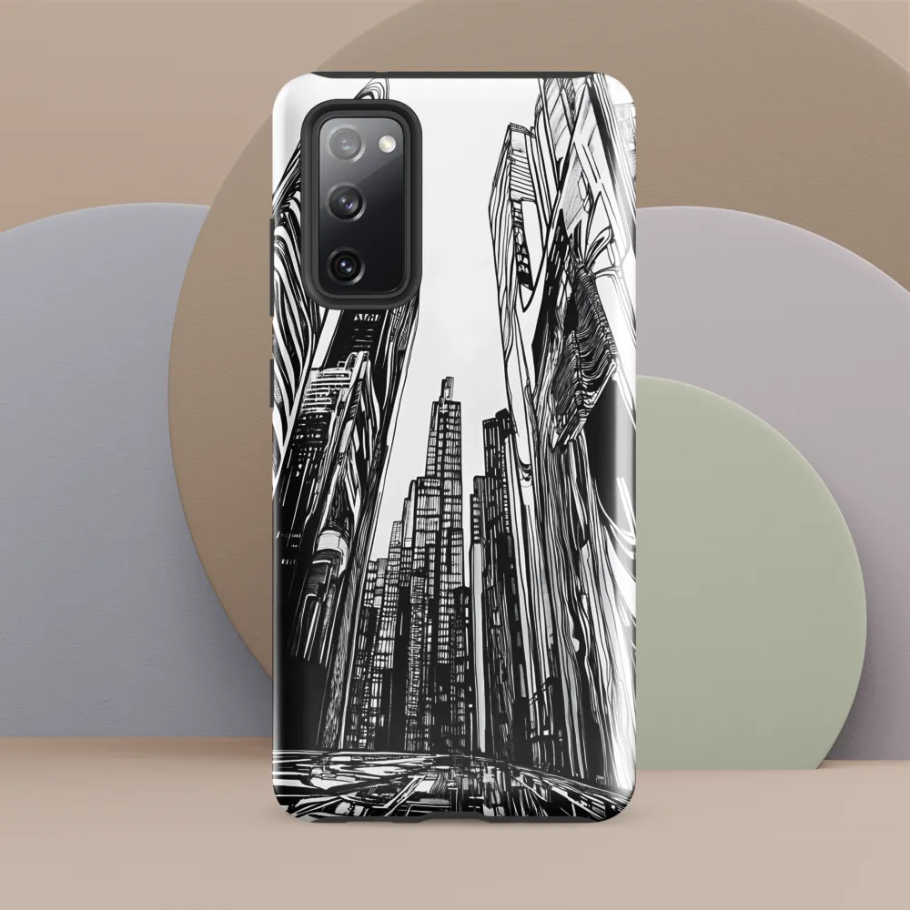 Urban Echoes: A Line Art Journey