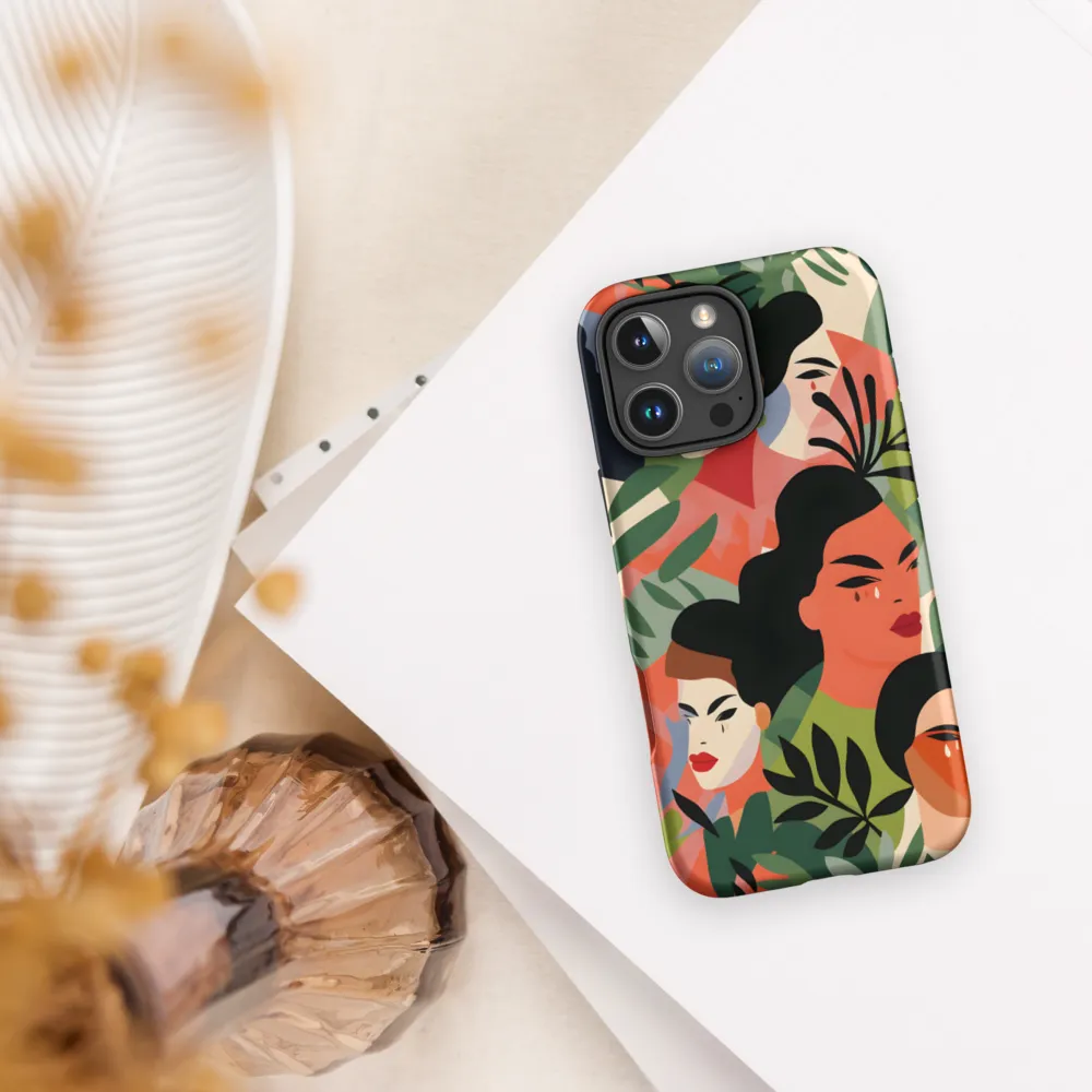 Harmony of Nature and Femininity | Phone Case |  16 Pro Max | Tough Case | Matte