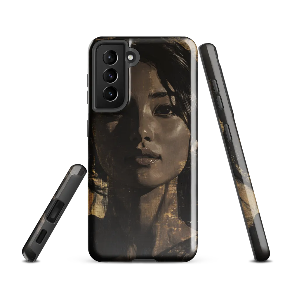 Golden Gaze: A Contemporary Portrait