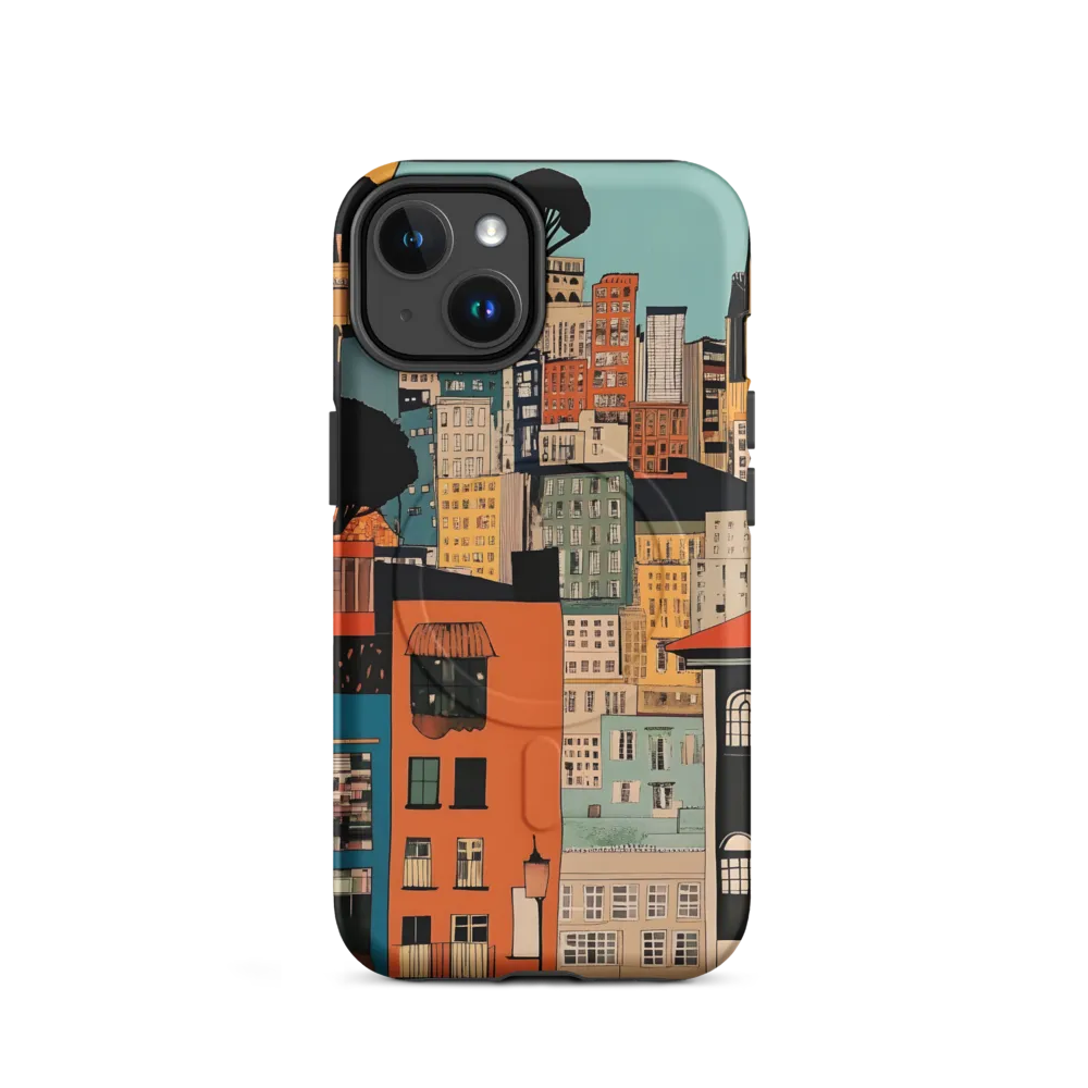 Urban Fusion: A Colorful Cityscape