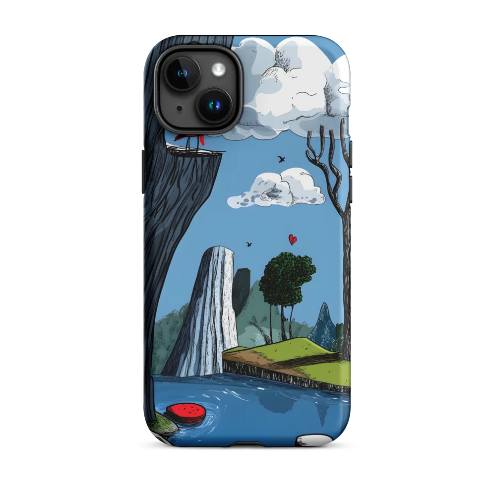 Whimsical Cliffside Reflections