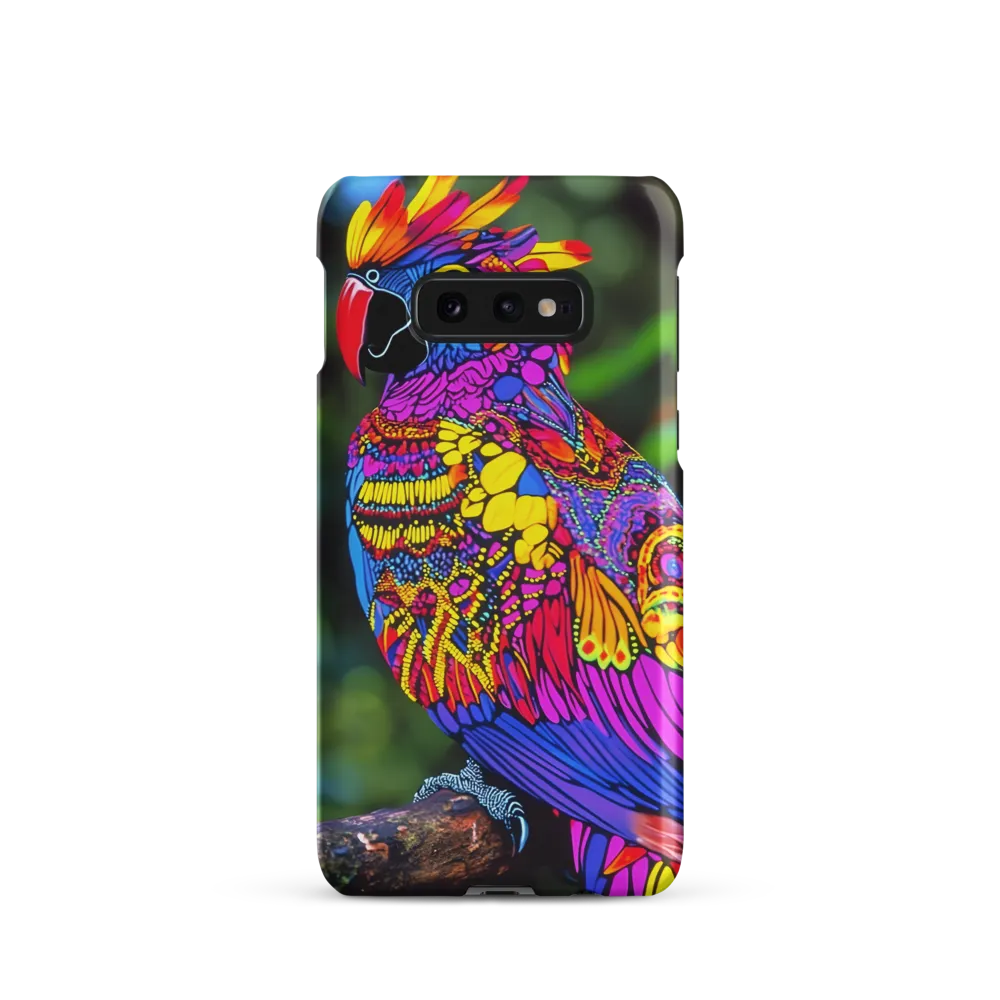 Vibrant Psychedelic Parrot | Phone Case |  S10e | Snap Case | Matte