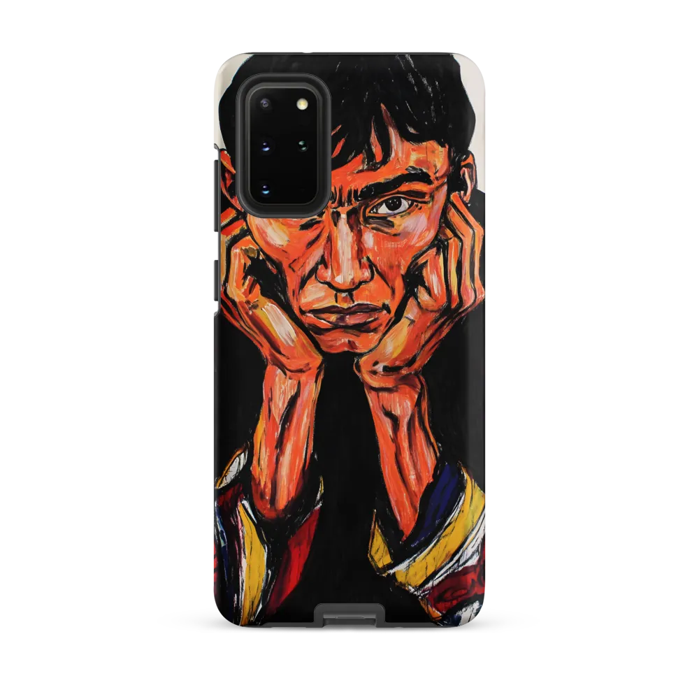 Contemplative Intensity: An Expressionist Portrait