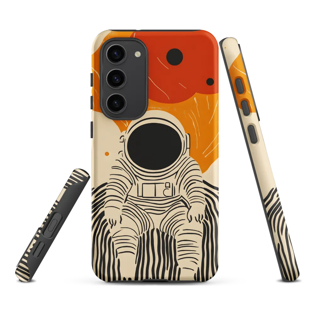 Astronaut in Cosmic Thoughts | Phone Case |  S23 Plus | Tough Case | Matte