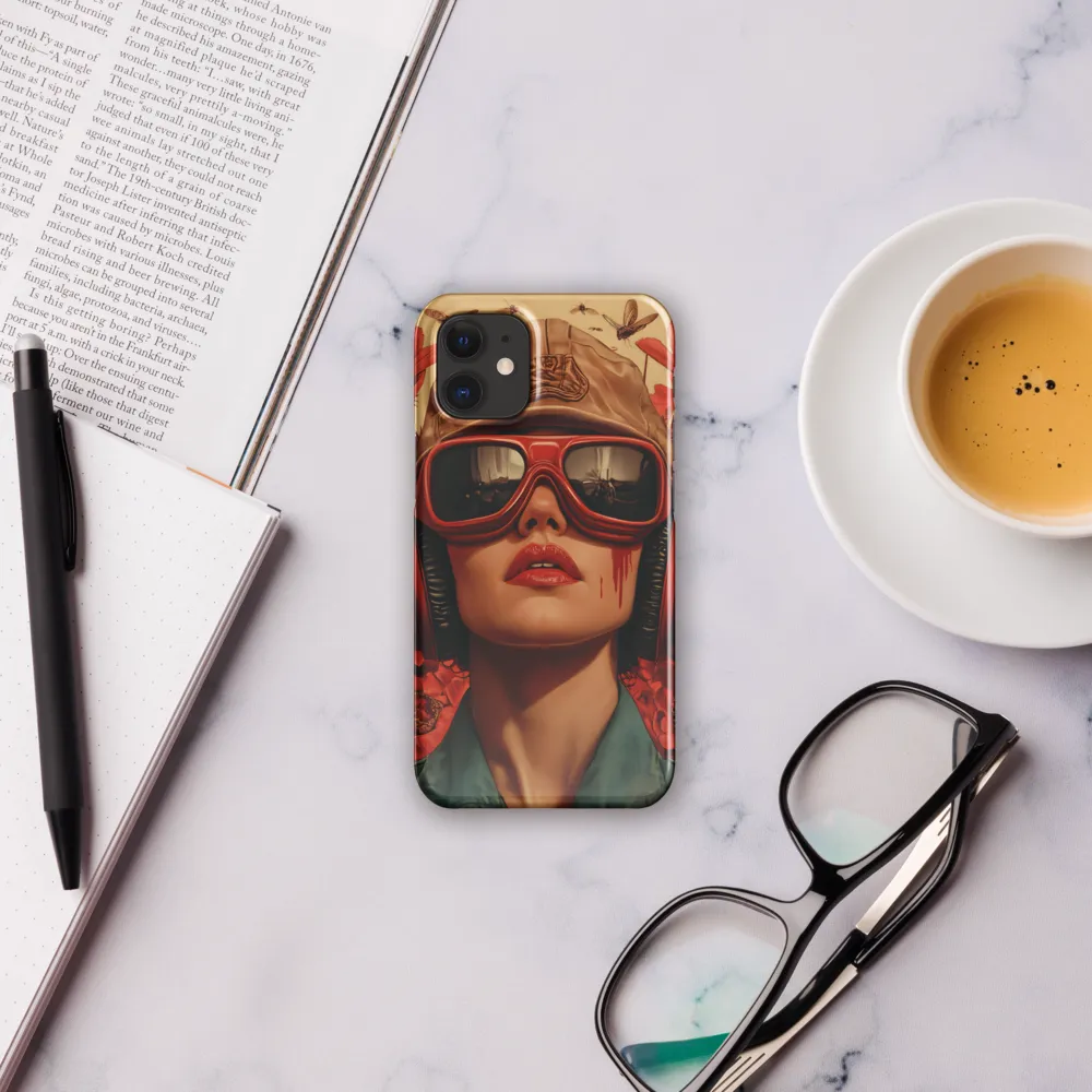 Defiant Portrait in a Floral Realm | Phone Case |  12 Mini | Snap Case | Glossy