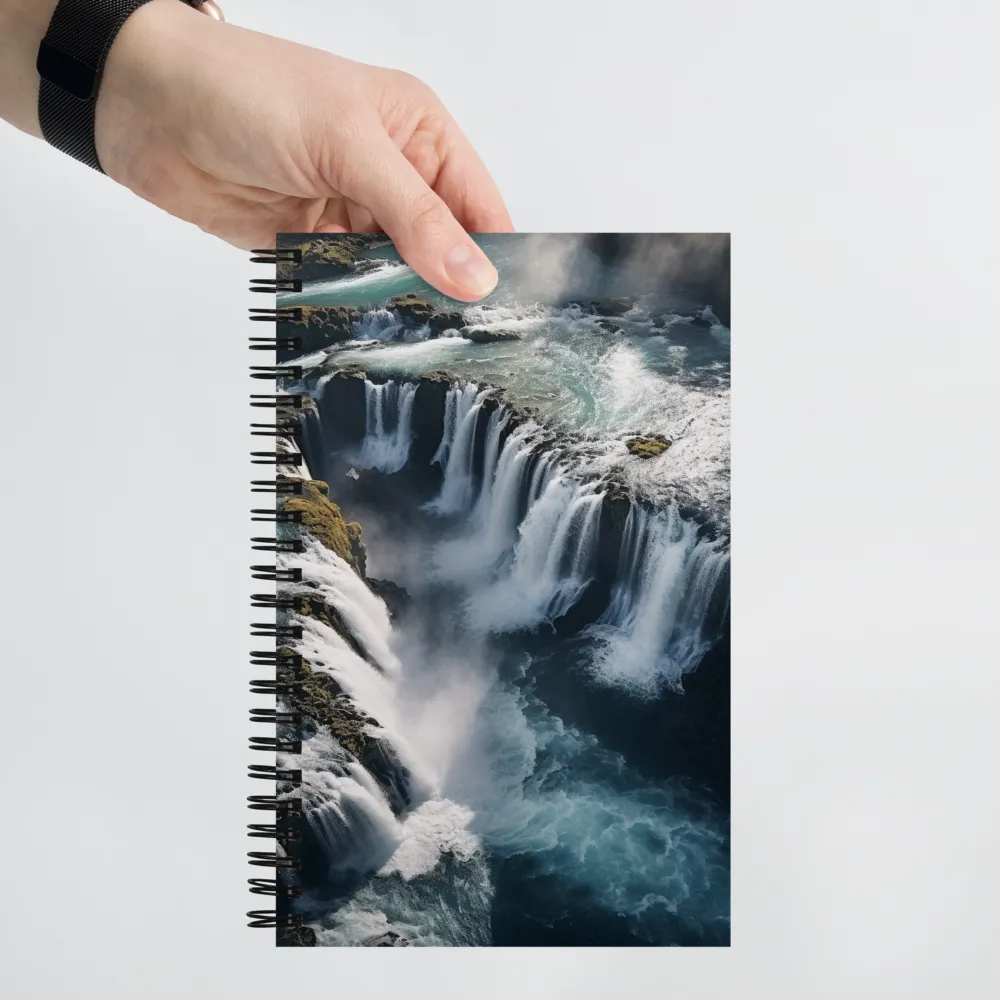 Ethereal Cascade: Nature's Power Revealed | Spiral Notebook